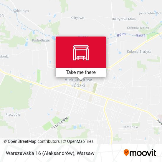 Warszawska 16 (Aleksandrów) map