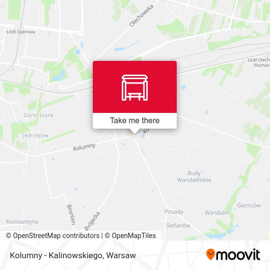 Kolumny - Kalinowskiego map