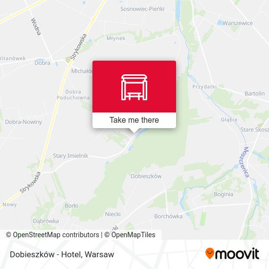 Dobieszków - Hotel map