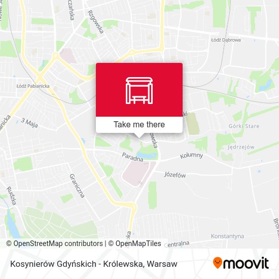 Карта Kosynierów Gdyńskich - Królewska