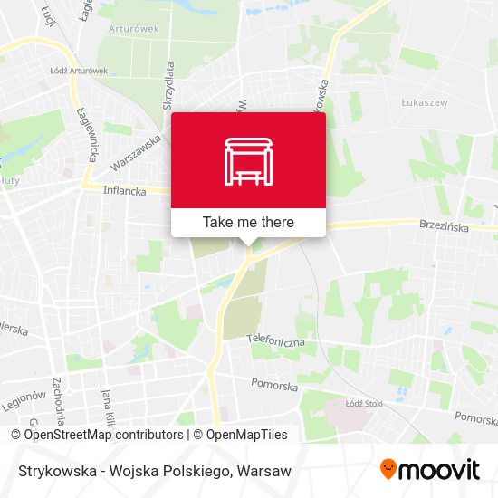 Strykowska - Wojska Polskiego map