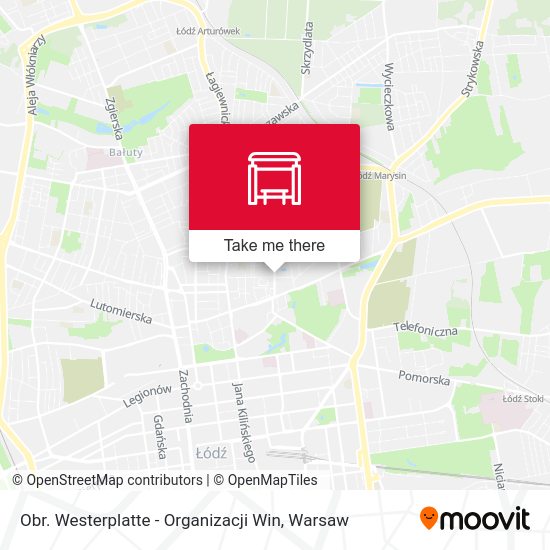 Карта Obr. Westerplatte - Organizacji Win