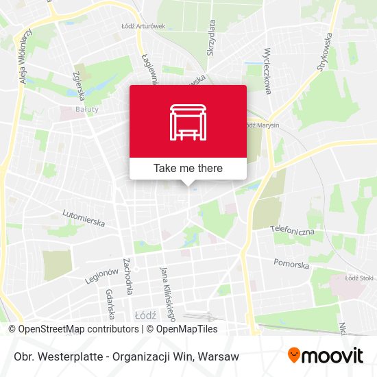 Карта Obr. Westerplatte - Organizacji Win