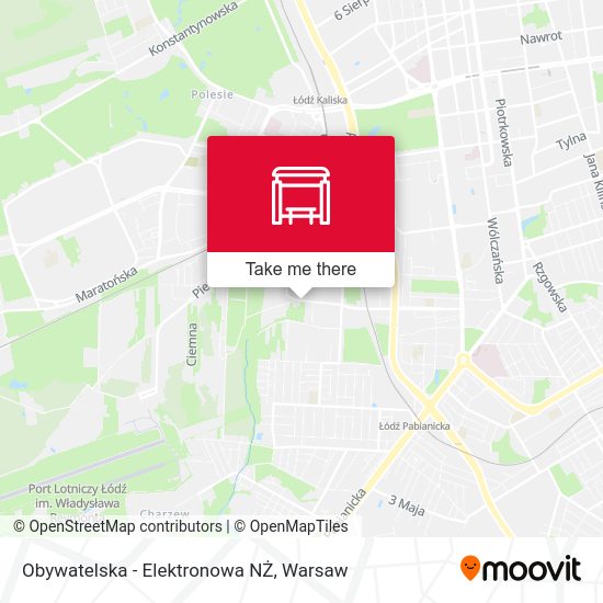 Obywatelska - Elektronowa NŻ map