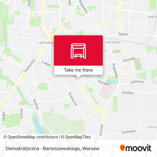 Demokratyczna - Bartoszewskiego map