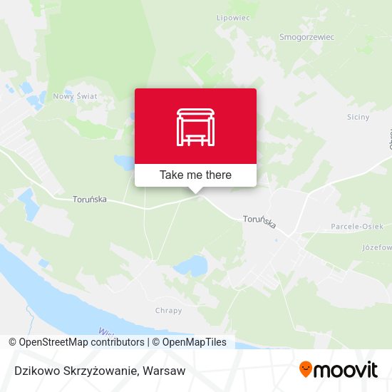 Dzikowo Skrzyżowanie map