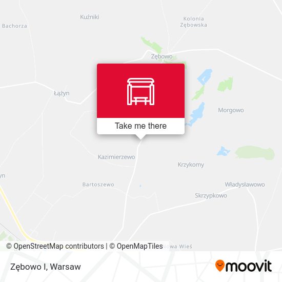 Zębowo I map