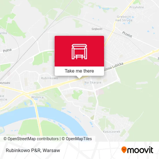 Карта Rubinkowo P&R