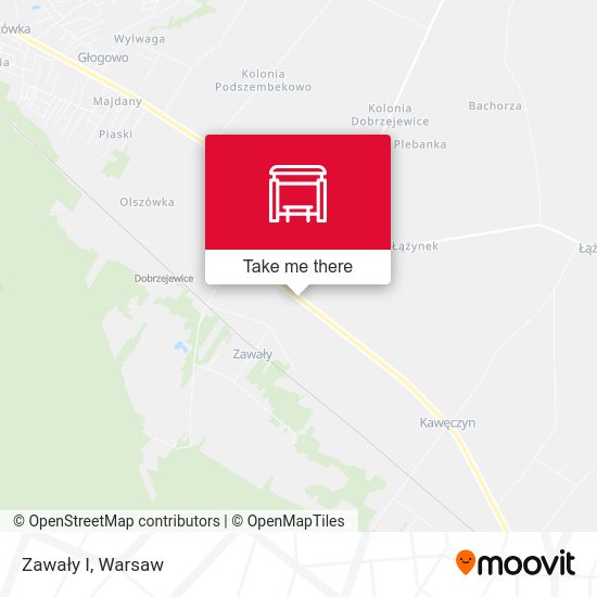 Zawały I map