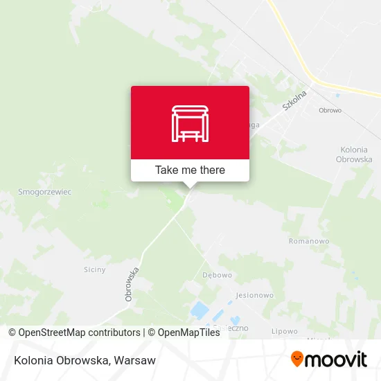 Карта Kolonia Obrowska