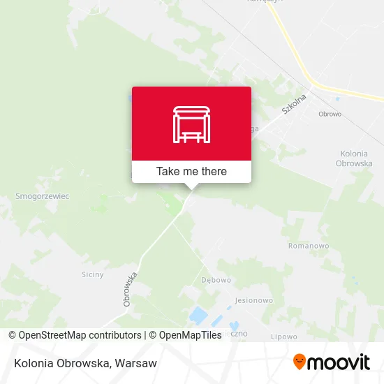 Карта Kolonia Obrowska