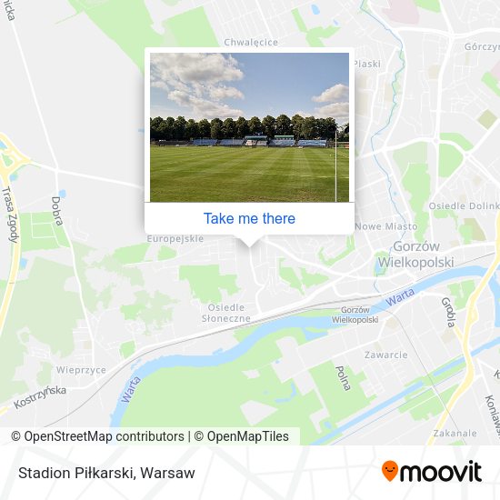 Stadion Piłkarski map