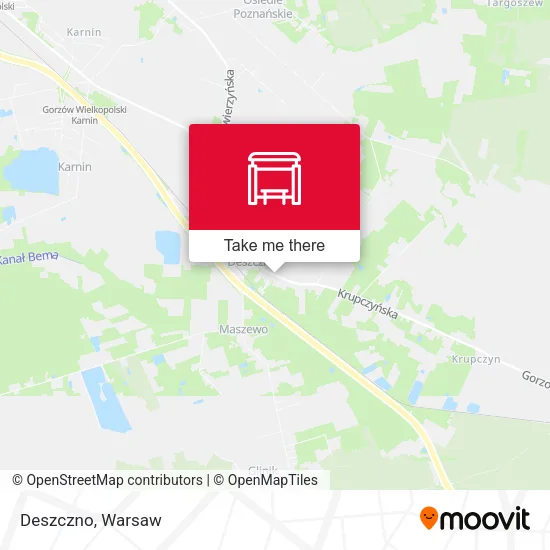Карта Deszczno