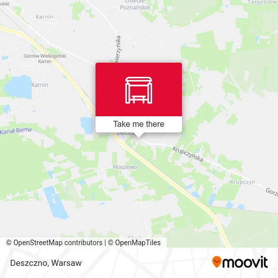 Карта Deszczno