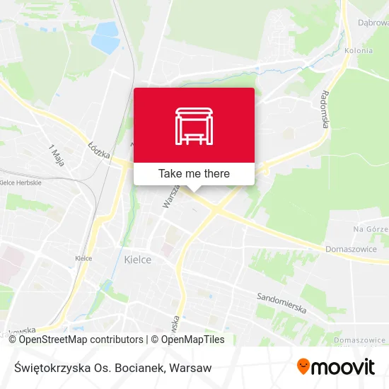 Świętokrzyska Os. Bocianek map