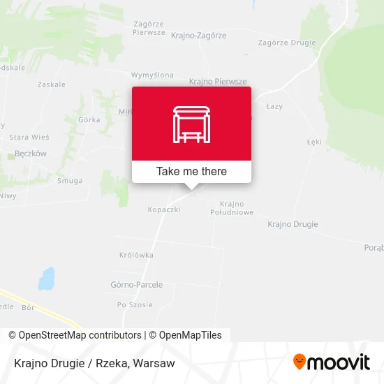 Карта Krajno Drugie / Rzeka