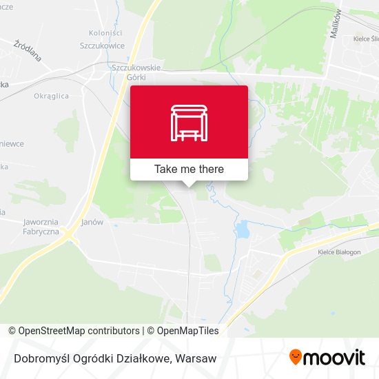 Dobromyśl Ogródki Działkowe map