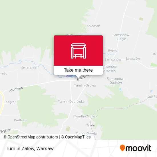 Карта Tumlin Zalew