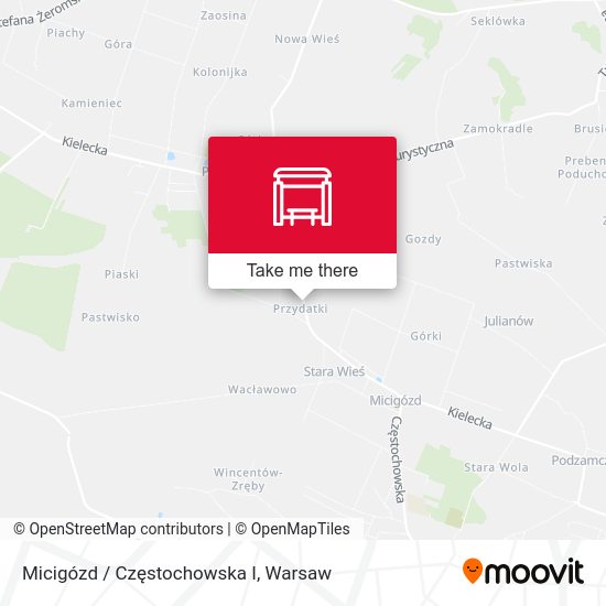 Micigózd / Częstochowska I map