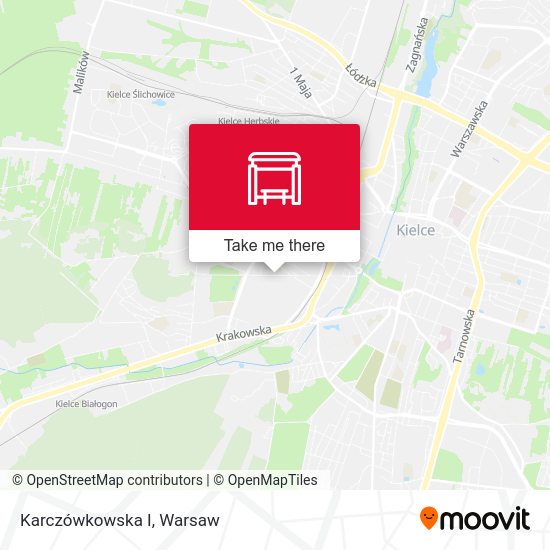 Karczówkowska I map