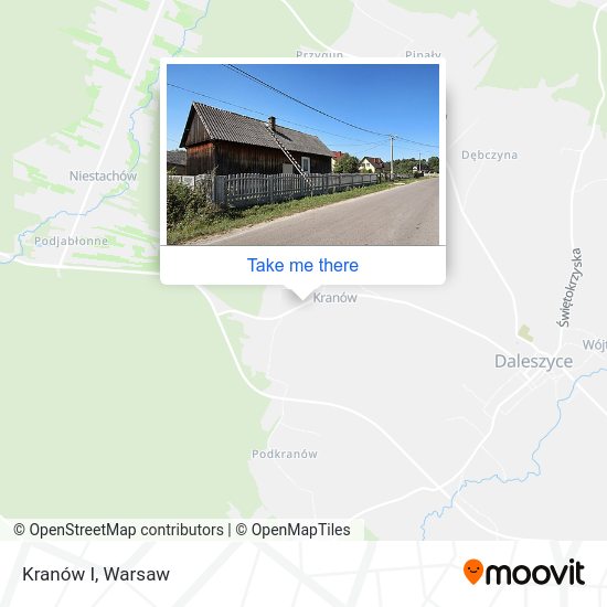 Kranów I map