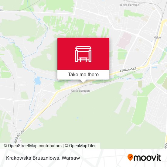 Krakowska Bruszniowa map