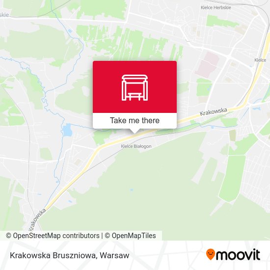 Krakowska Bruszniowa map