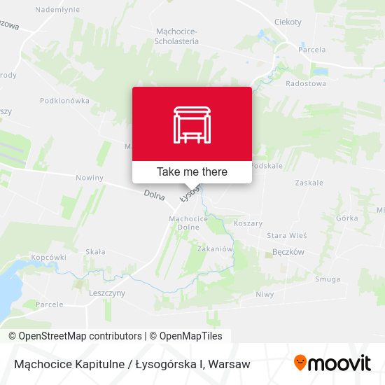 Mąchocice Kapitulne / Łysogórska I map