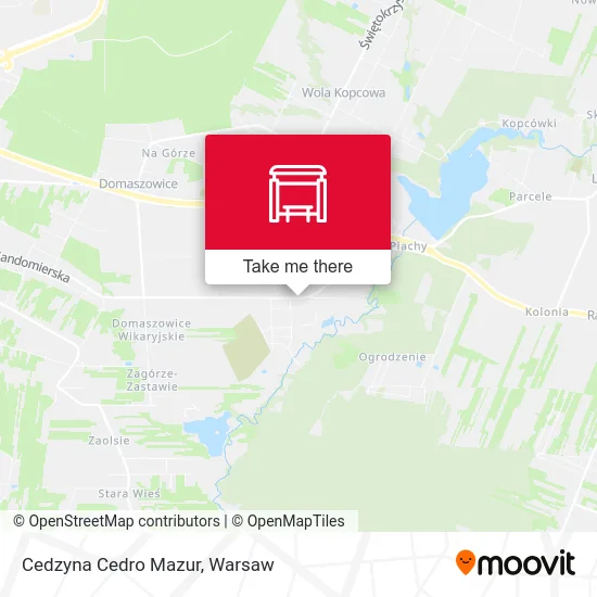 Cedzyna Cedro Mazur map