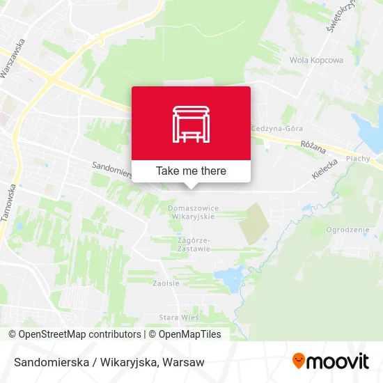 Карта Sandomierska / Wikaryjska