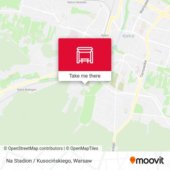 Na Stadion / Kusocińskiego map