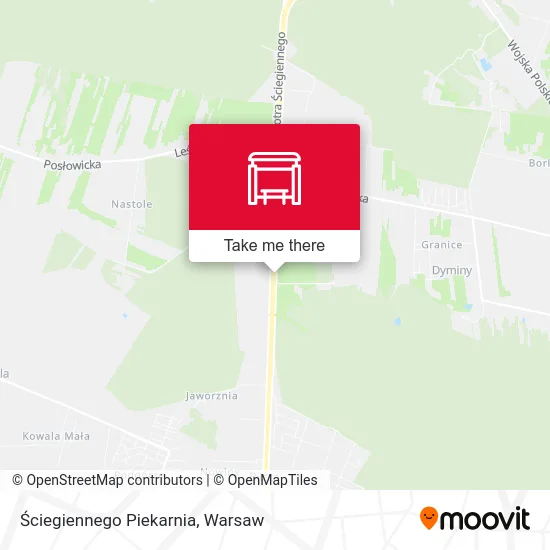 Карта Ściegiennego Piekarnia