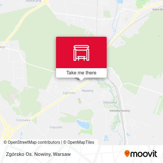 Zgórsko Os. Nowiny map