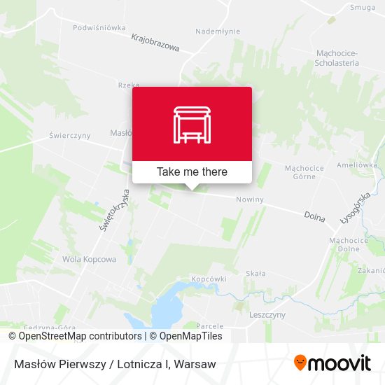 Masłów Pierwszy / Lotnicza I map