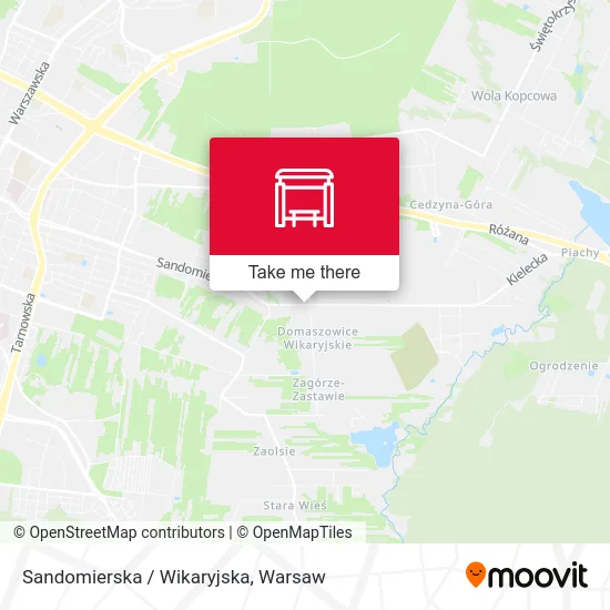 Карта Sandomierska / Wikaryjska