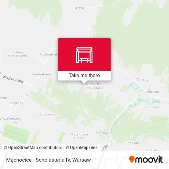 Карта Mąchocice - Scholasteria IV