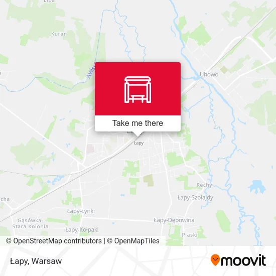 Карта Łapy