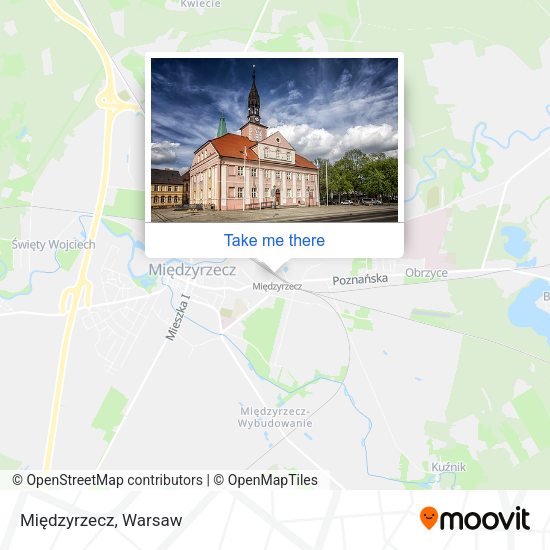 Międzyrzecz map