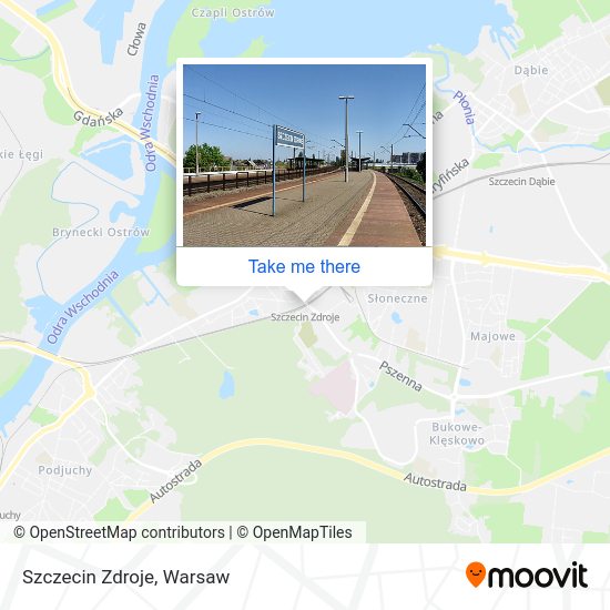 Szczecin Zdroje map