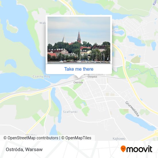 Ostróda map