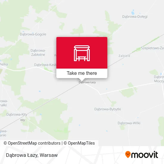 Карта Dąbrowa Łazy