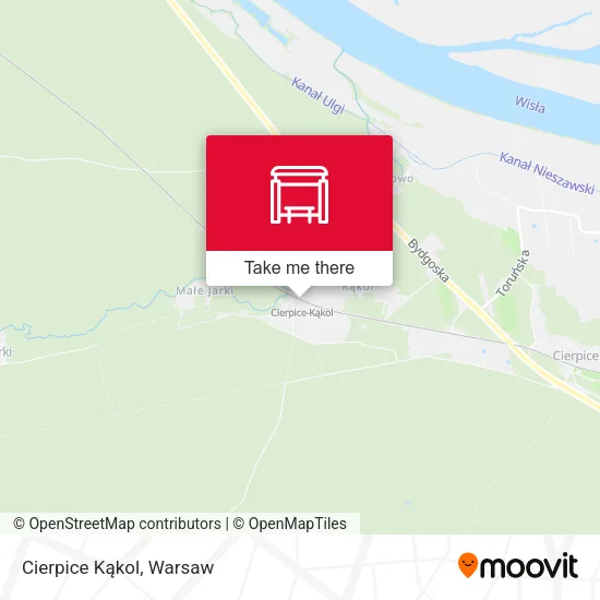 Cierpice Kąkol map