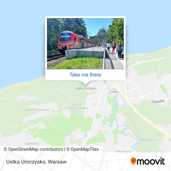 Ustka Uroczysko map