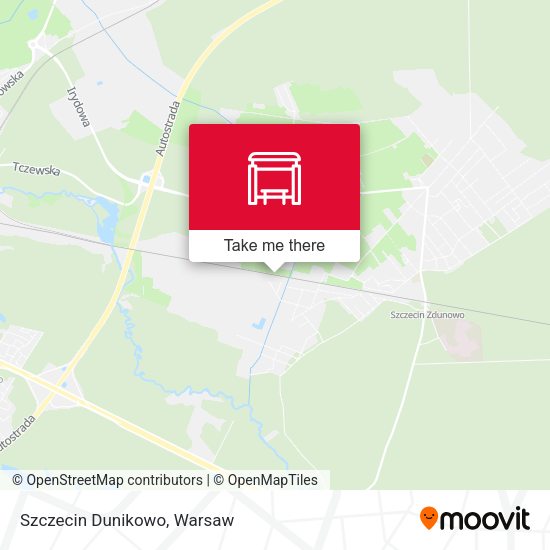 Szczecin Dunikowo map