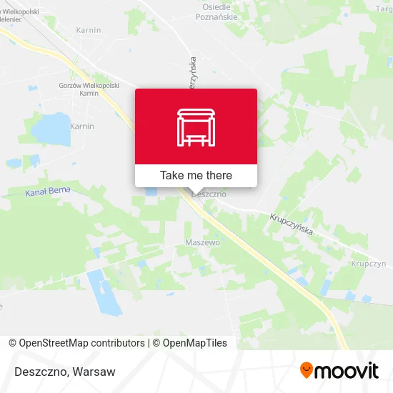 Карта Deszczno