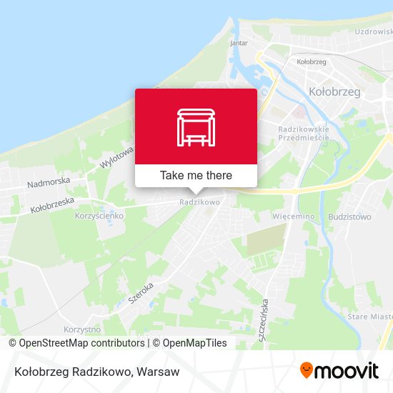 Kołobrzeg Radzikowo map