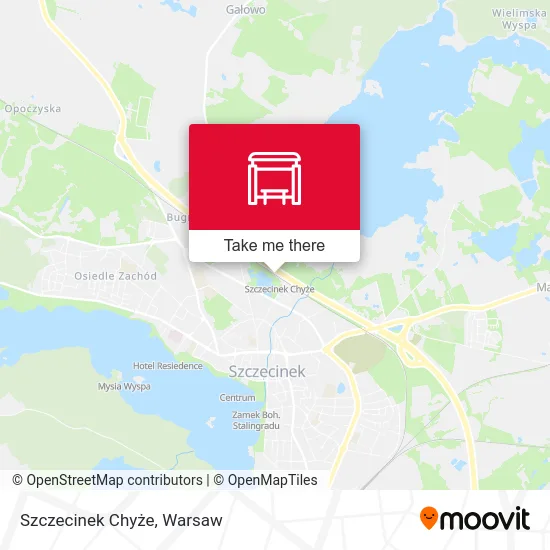 Szczecinek Chyże map