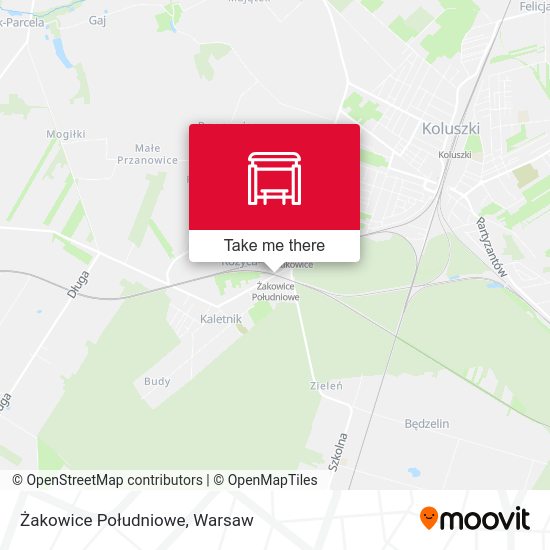 Żakowice Południowe map