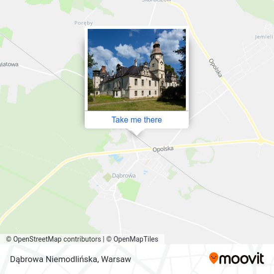 Карта Dąbrowa Niemodlińska