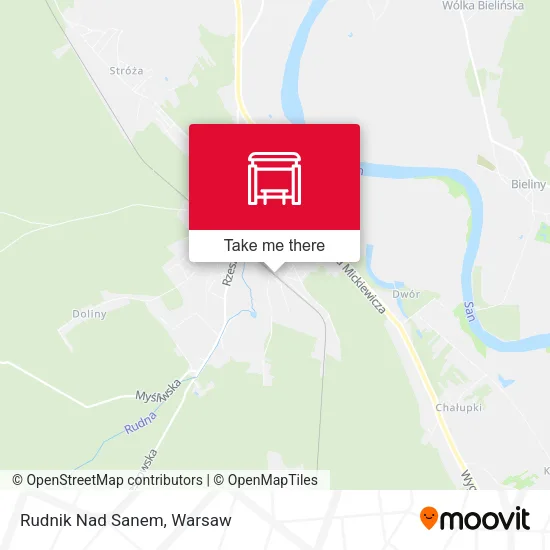 Карта Rudnik Nad Sanem